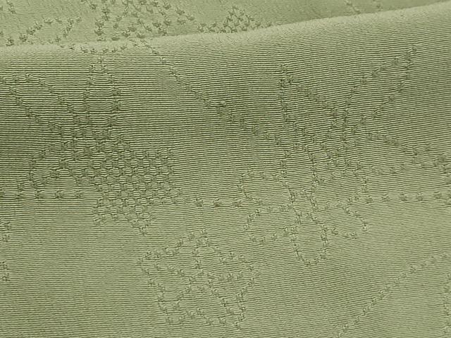 平和屋着物■上質な色無地 草花地紋 柳鼠色 正絹 逸品 AABG1148sx