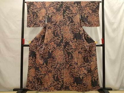 平和屋着物■上質な小紋　鴛鴦花宝尽くし　正絹　逸品　AABG1151sx