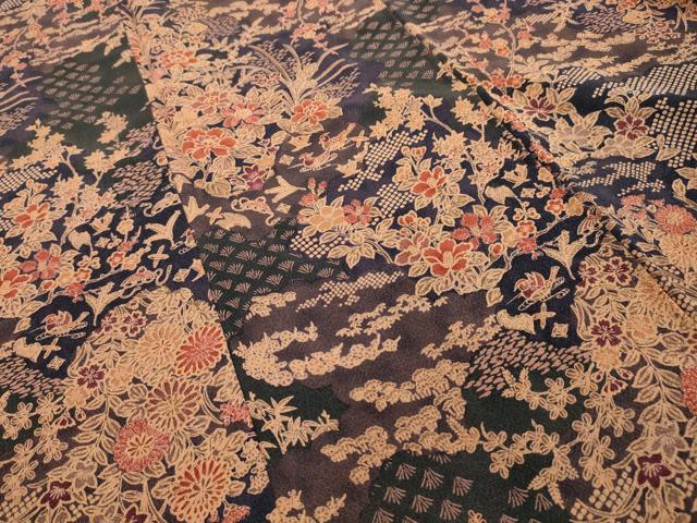平和屋着物■上質な小紋　鴛鴦花宝尽くし　正絹　逸品　AABG1151sx