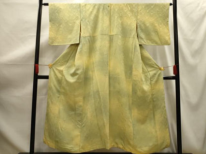 平和屋着物■上質な小紋 菊青海波地紋 暈し染め 正絹 逸品 AABG1152sx