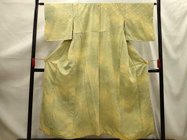 平和屋着物■上質な小紋 菊青海波地紋 暈し染め 正絹 逸品 AABG1152sx