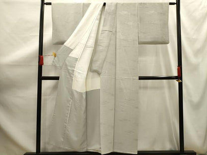 平和屋着物■上質な小紋　霞地紋　正絹　逸品　AABG1153sx