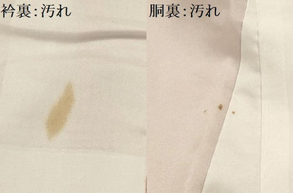 平和屋着物■上質な色無地　人物風景地紋　珊瑚色　正絹　逸品　AABG1156sx