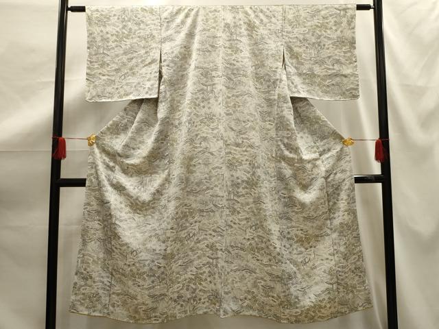 平和屋着物■上質な小紋　風景文　正絹　逸品　AABG1165sx