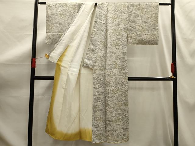 平和屋着物■上質な小紋　風景文　正絹　逸品　AABG1165sx