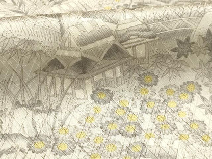 平和屋着物■上質な小紋　風景文　正絹　逸品　AABG1165sx