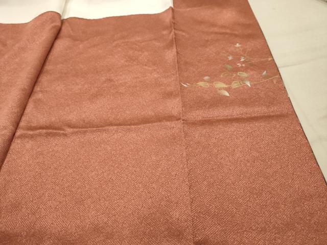 平和屋着物■訪問着　刺繍　草花文　暈し染め　金糸　金彩　正絹　逸品　AABG1166sx
