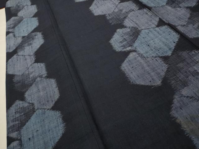 平和屋着物■上質な紬 亀甲間道 正絹 逸品 AABG1169sx