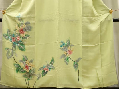 平和屋着物■訪問着　枝花文　暈し染め　正絹　逸品　AABG1192sx