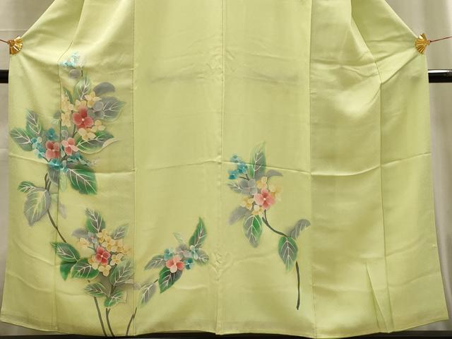 平和屋着物■訪問着　枝花文　暈し染め　正絹　逸品　AABG1192sx