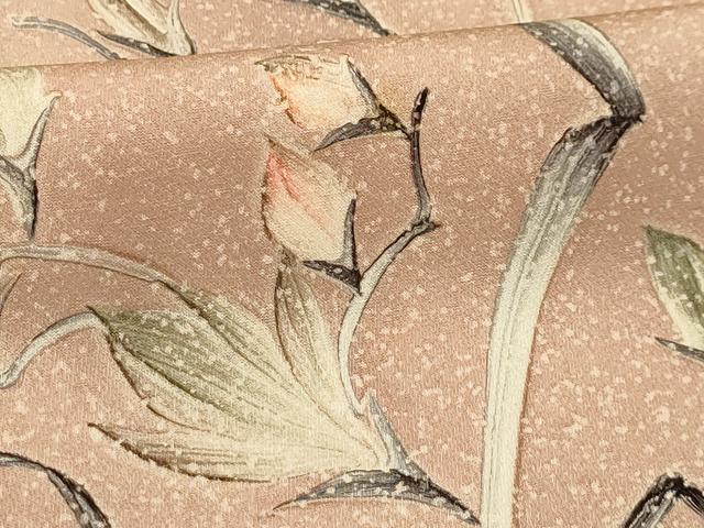 平和屋着物■訪問着　枝花文　暈し染め　金彩　正絹　逸品　AABG1193sx