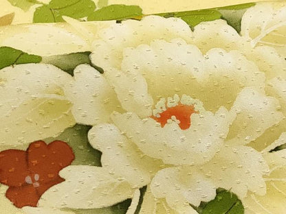 平和屋着物■訪問着　草花文　正絹　逸品　AABG1195sx