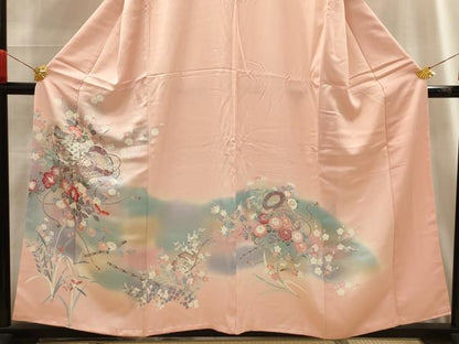 平和屋着物■訪問着　花楽器文　暈し染め　正絹　逸品　AABG1196sx