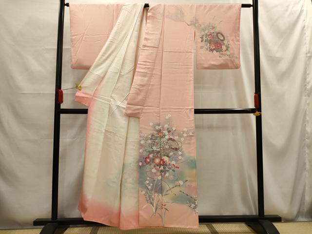 平和屋着物■訪問着　花楽器文　暈し染め　正絹　逸品　AABG1196sx