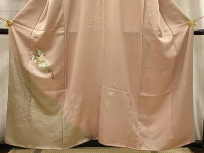 平和屋着物■訪問着　刺繍　雪輪花文　暈し染め　金糸　金銀彩　正絹　逸品　AABG1201sx