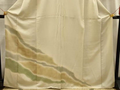 平和屋着物■訪問着　霞文　暈し染め　正絹　逸品　AABG1206sx