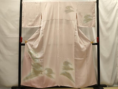 平和屋着物■訪問着　刺繍　飛鶴文　暈し染め　三越扱い　正絹　逸品　AABG1209sx