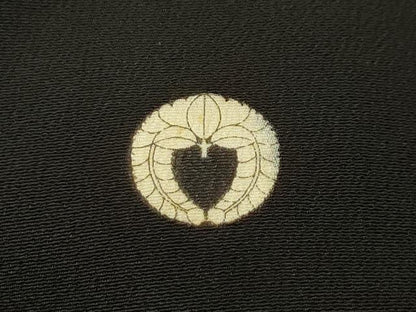 平和屋着物■豪華黒留袖　駒刺繍　風景文　金彩　正絹　逸品　AABG1211sx