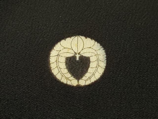 平和屋着物■豪華黒留袖　駒刺繍　風景文　金彩　正絹　逸品　AABG1211sx