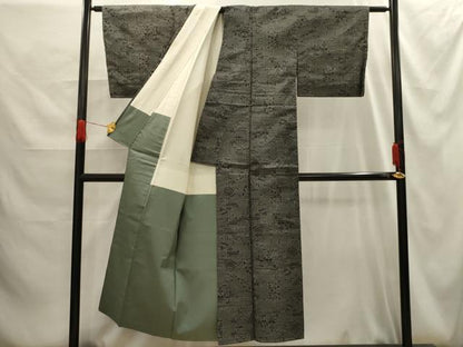 平和屋着物■本場大島紬　7マルキ　風景文　証紙付き　正絹　逸品　AABG1223sx