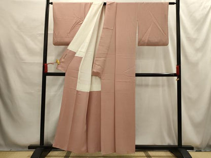 平和屋着物■本加賀友禅作家　成竹登茂男監修　色無地　紋意匠　虹色　正絹　逸品　AABG1238sx
