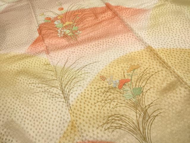 平和屋着物■訪問着　重山花文　暈し染め　金彩　正絹　逸品　AABG1244sx
