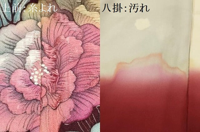 平和屋着物■訪問着 刺繍 舞花文 正絹 逸品 AABG1258sx