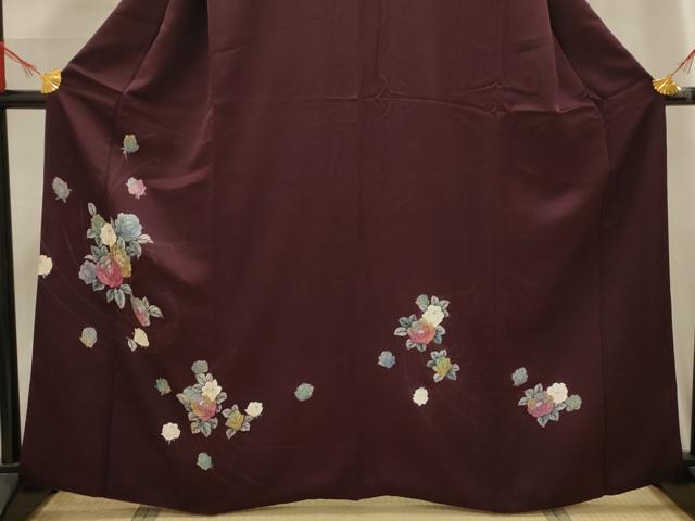 平和屋着物■訪問着 刺繍 舞花文 正絹 逸品 AABG1258sx