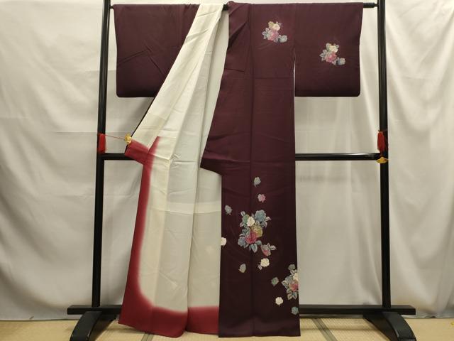 平和屋着物■訪問着 刺繍 舞花文 正絹 逸品 AABG1258sx