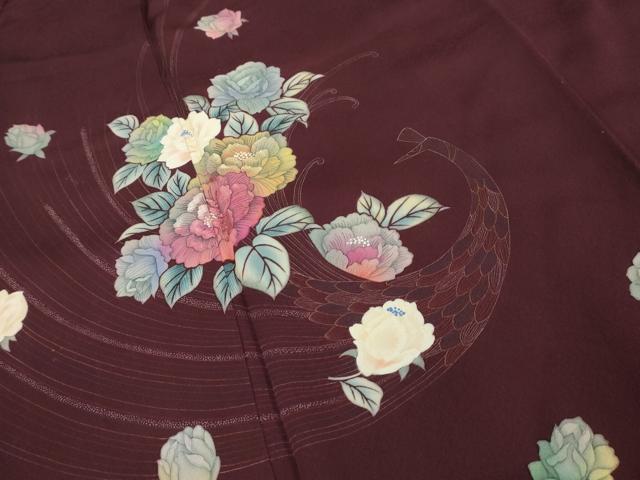 平和屋着物■訪問着 刺繍 舞花文 正絹 逸品 AABG1258sx