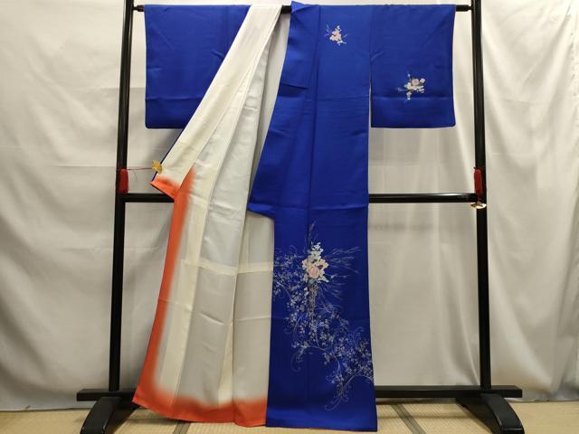 平和屋着物■訪問着 草花文 金銀彩 正絹 逸品 AABG1271sx