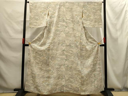 平和屋着物■上質な小紋　風景文　正絹　逸品　AABG1272sx