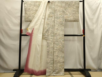 平和屋着物■上質な小紋　風景文　正絹　逸品　AABG1272sx