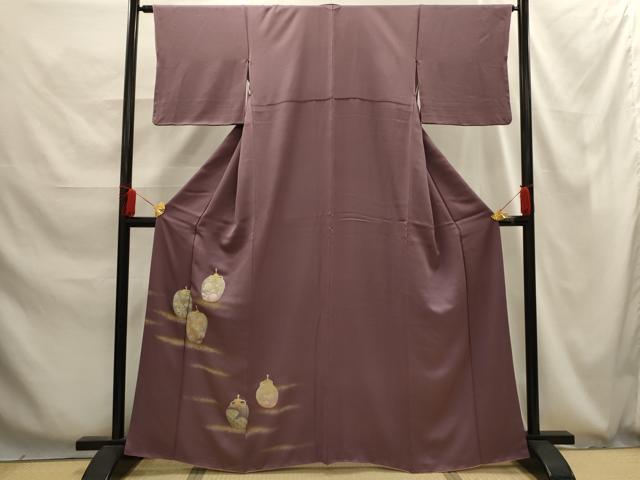 平和屋着物■訪問着　仕覆文　暈し染め　金銀彩　正絹　逸品　AABG1273sx