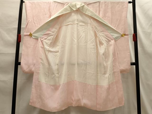 平和屋着物■振袖用長襦袢 無双仕立て 流水花地紋 正絹 逸品 AABG1275sx