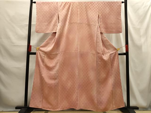平和屋着物■上質な小紋 青海波地紋 暈し染め 正絹 逸品 AABG1276sx