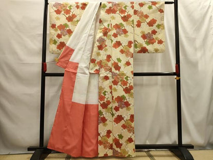 平和屋着物■上質な小紋　枝梅文　金彩　正絹　逸品　AABG1280sx