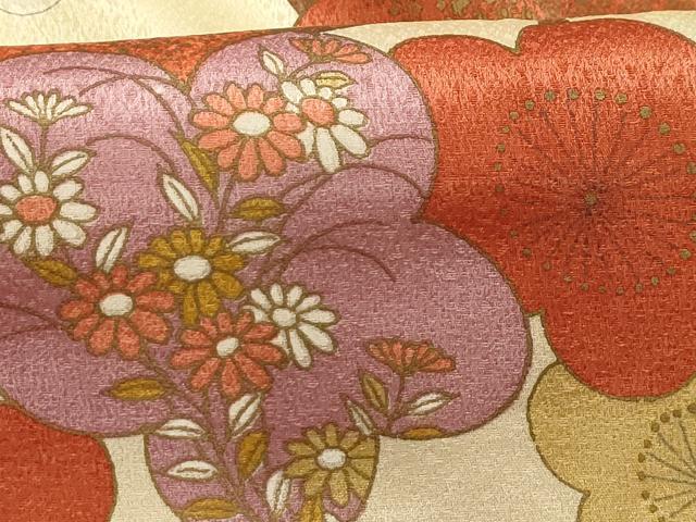平和屋着物■上質な小紋　枝梅文　金彩　正絹　逸品　AABG1280sx