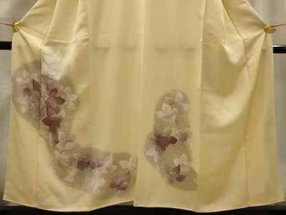 平和屋着物■訪問着　舞花文　正絹　逸品　AABG1285sx