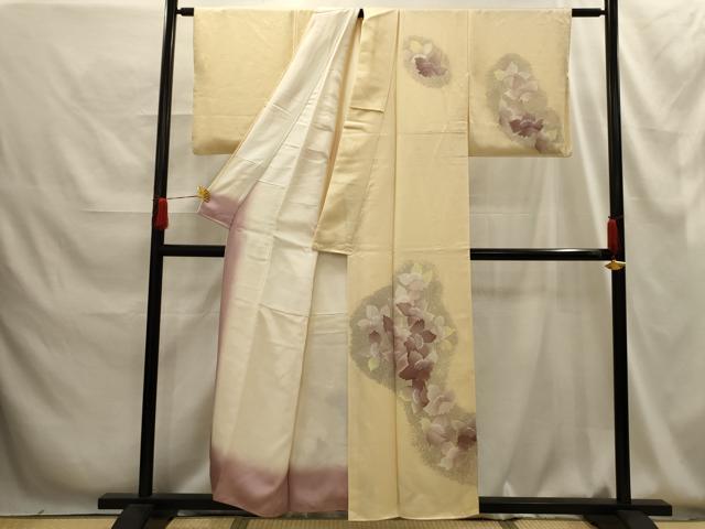 平和屋着物■訪問着　舞花文　正絹　逸品　AABG1285sx