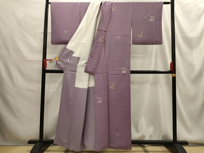 平和屋着物■金彩友禅作家　堤順三　訪問着　稲穂　金銀彩　正絹　逸品　AABG1293sx