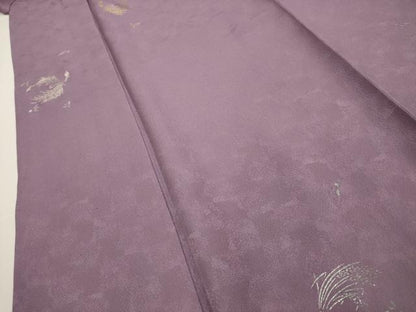 平和屋着物■金彩友禅作家　堤順三　訪問着　稲穂　金銀彩　正絹　逸品　AABG1293sx