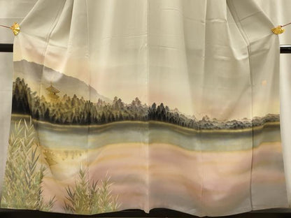 平和屋着物■豪華色留袖 泰常 風景文 暈し染め 金彩 正絹 逸品 AABG1308sx