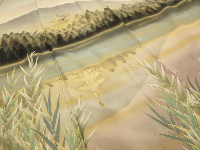 平和屋着物■豪華色留袖 泰常 風景文 暈し染め 金彩 正絹 逸品 AABG1308sx