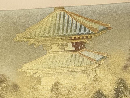 平和屋着物■豪華色留袖 泰常 風景文 暈し染め 金彩 正絹 逸品 AABG1308sx