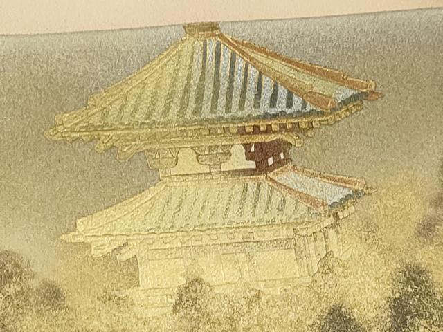 平和屋着物■豪華色留袖 泰常 風景文 暈し染め 金彩 正絹 逸品 AABG1308sx