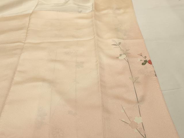 平和屋着物■訪問着　刺繍　枝花文　暈し染め　金糸　金彩　正絹　逸品　AABG1313sx