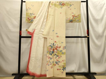 平和屋着物■訪問着　舞花文　金彩　正絹　逸品　AABG1314sx