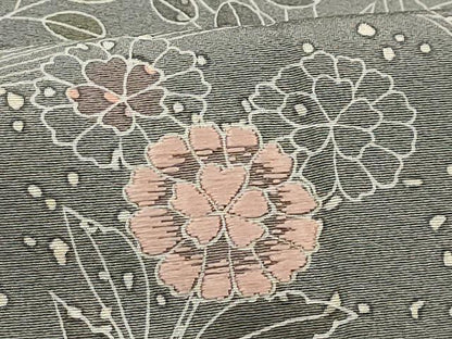 平和屋着物■訪問着　刺繍　流水花文　正絹　逸品　AABG1317sx
