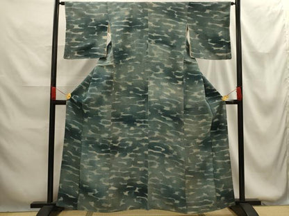 平和屋着物■上質な小紋 霞文 正絹 逸品 AABG1353sx